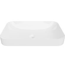 Rome 600mm Rectangular Ceramic Semi-Inset Basin